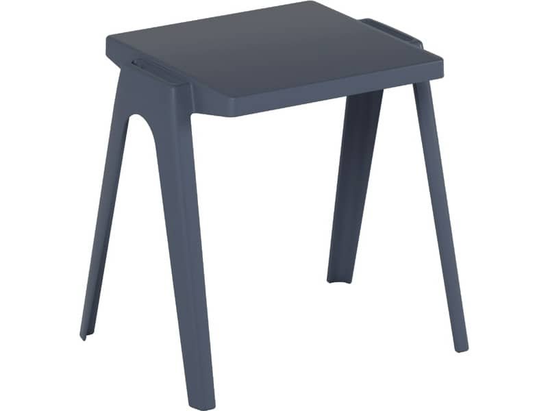 Tavolo impilabile in PPL riciclato utilizzabile indoor/outdoor 60x60x64 cm Motris grigio – EN-CT4NI