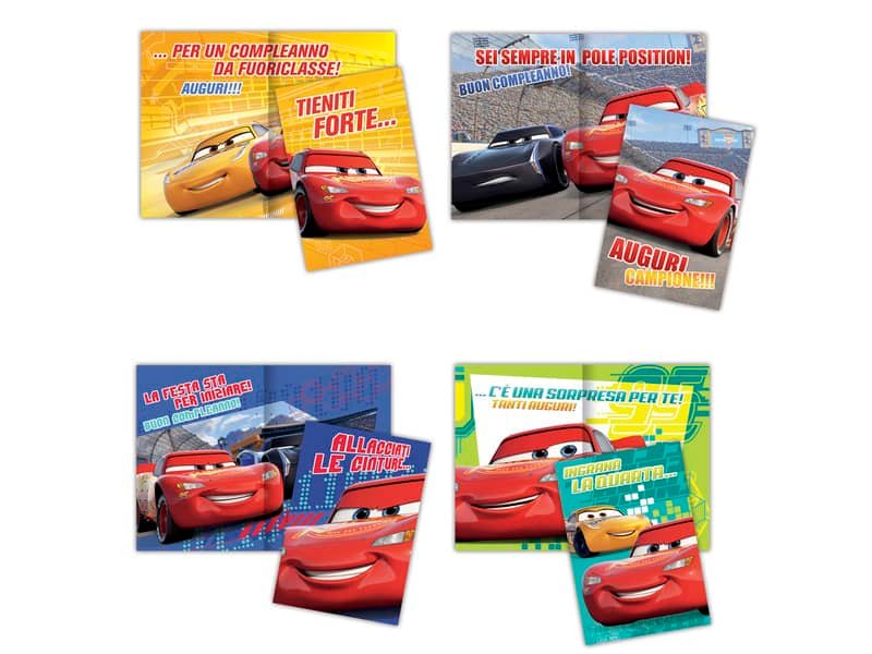 Biglietti auguri assortiti 11,5×16,8 cm conf. 12 pz Rex-Sadoch cars WDBA030G