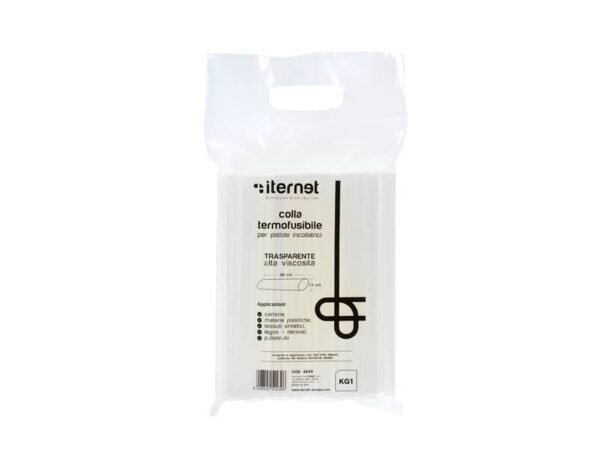Refill colla stick per pistole colla a caldo Iternet sacchetto da 1 Kg 4230