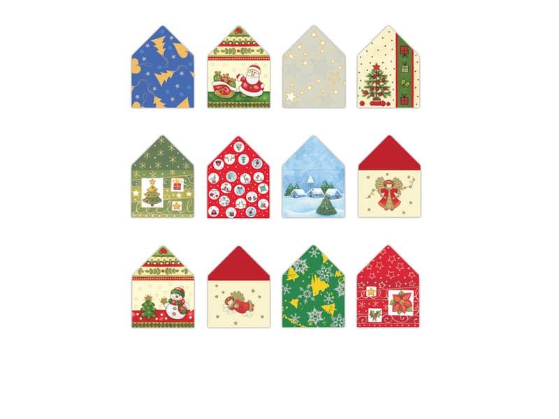 Segnapacco con busta in scatola trasparente conf. 200 pz Ellebi – Sadoch 7,5×5,5 cm – 20488
