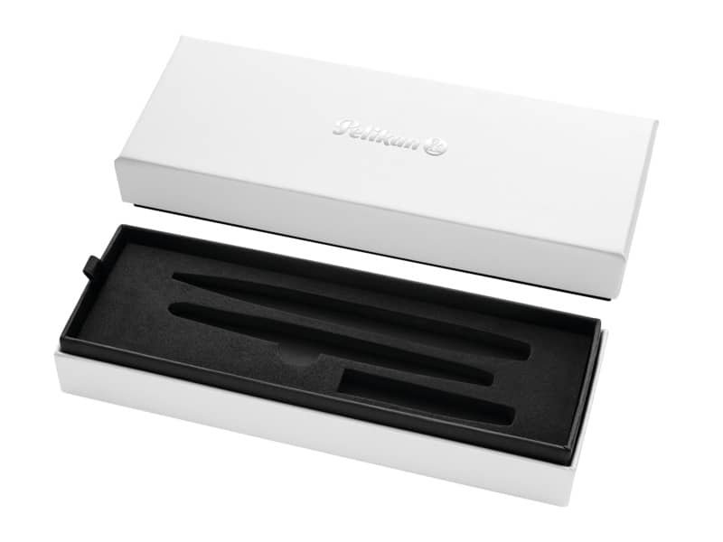 Set penna stilografica e sfera Pelikan Jazz© NobleÿElegance blu in cofanetto regalo fusto blu e argento 821902
