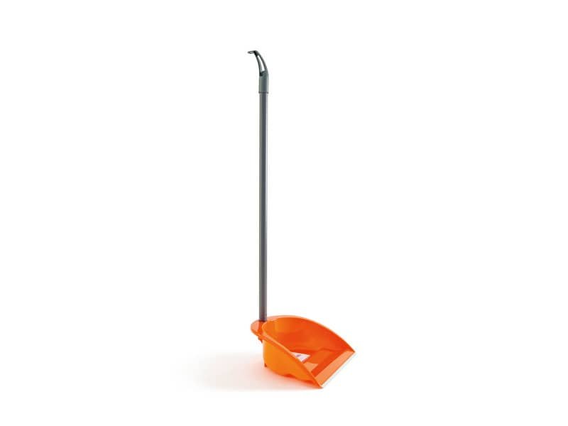 Alzaimmondizia plastica con manico e profilo in gomma arancio Perfetto zinky up – 26450