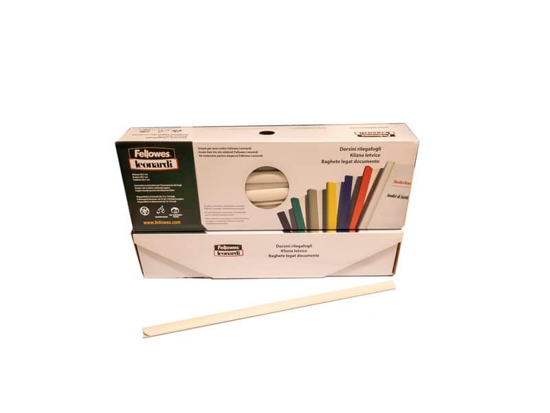 Dorsi plastici per rilegatura manuale Fellowes bianco 29,7 cm – diametro 3 mm conf. 50 pezzi – D103BI