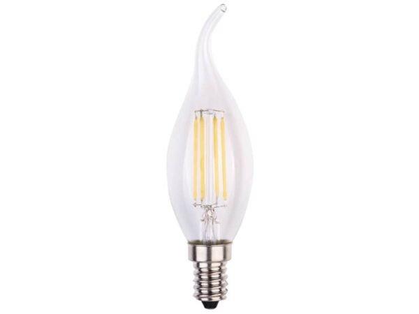 Lampadina LED a filamento fiamma 6W attacco E14 806 lumen luce fredda MKC 6000K - 499048562