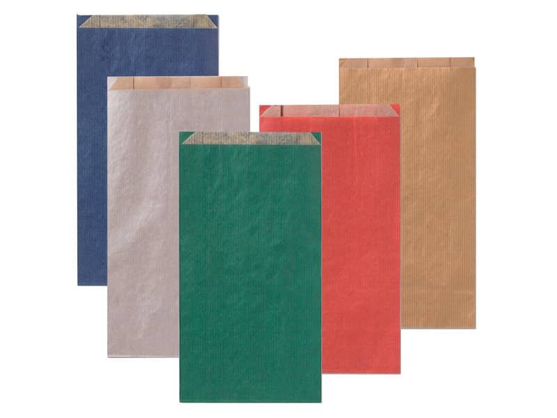 Sacchetti in carta Multicolor 12×22 + 4 cm conf. 100 pz Rex-Sadoch tinte unite scure assortite – MLC04DAR