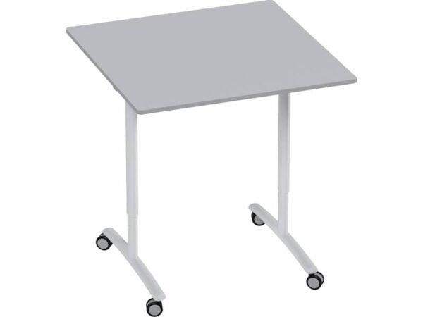 Tavolo elevabile con piano ribaltabile 25 mm su ruote 80x80 cm Motris bianco GTT71968X8WHW