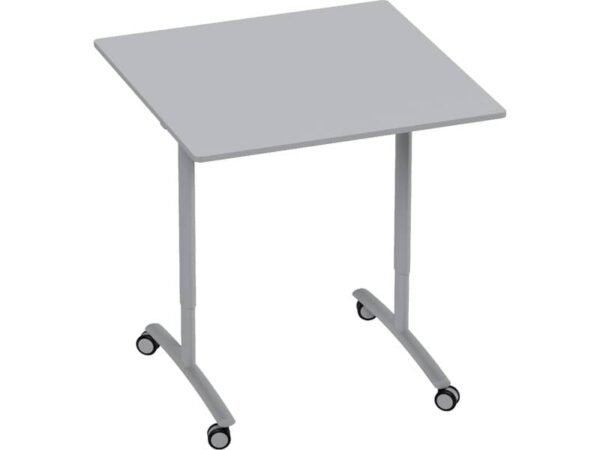 Tavolo elevabile con piano ribaltabile 25 mm su ruote 80x80 cm Motris grigio/bianco - GTT71968X8GRW