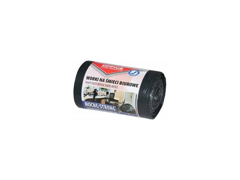 Sacchi dell’immondizia strong Office Products nero 35 l – rotolo da 50 pezzi – 22021213-05