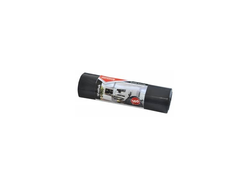 Sacchi dell’immondizia super strong – Office Products nero 160 L – rotolo da 10 pz – 22022242-05