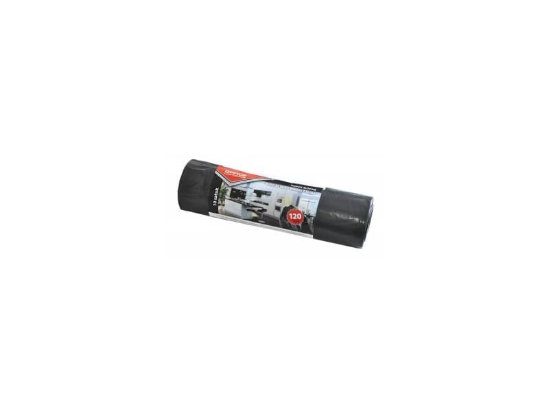 Sacchi dell’immondizia super strong – Office Products nero 120 l – 67×98 cm – rotolo da 10 pz  – 22023232-05