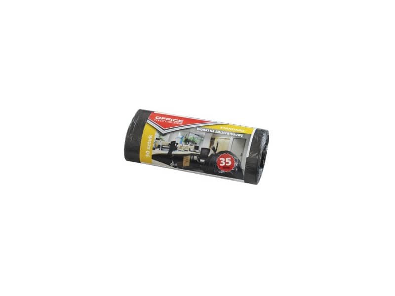 Sacchi dell’immondizia standard Office Products nero 35 L – rotolo da 50 pezzi – 22021113-05