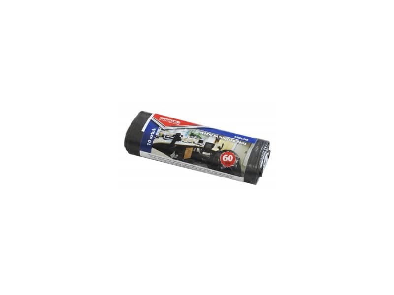 Sacchi dell’immondizia strong Office Products nero 60 l rotolo da 10 pezzi – 22021222-05