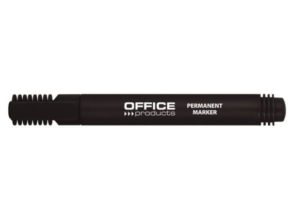 Marcatore permanente Office Products punta tonda 1-3 mm nero conf. 12 pezzi - 17071211-05