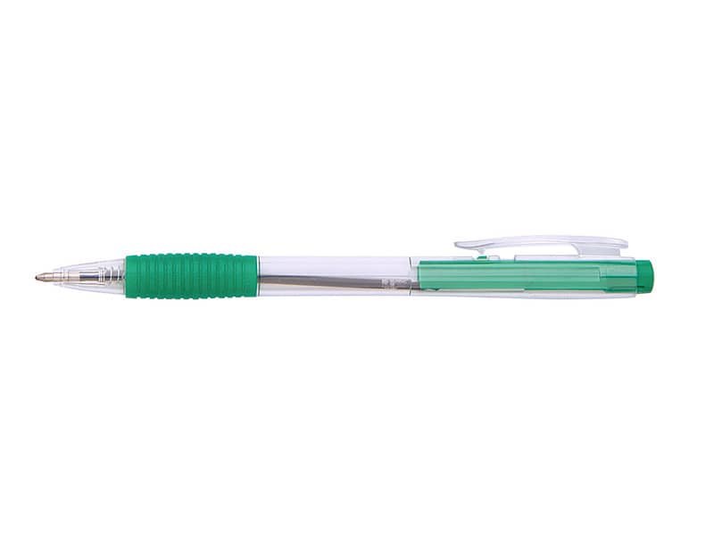Penna a sfera a scatto ricaricabile Office Products punta 0,7 mm – verde conf. 50 pz – 17015611-02