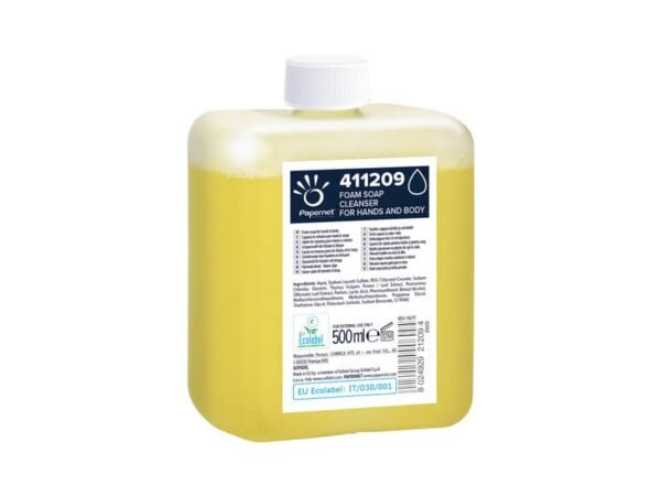 Cartuccia di sapone in schiuma per dispenser antibatterico No Touch Papernet 500 ml - 411209