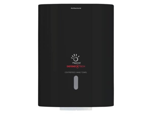 Dispenser Centerfeed per asciugamani antibatterico a sfilo centrale - 30x22,5x22,5 cm Papernet nero - 417208