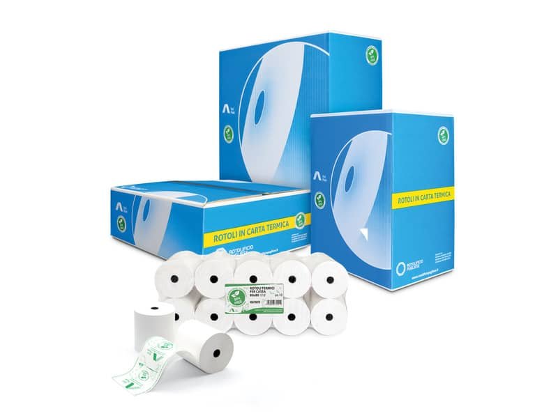 Rotoli registratore di cassa Exclusive Rotolificio Pugliese – 48 g/mý BPA FREE 60 mm x 60 m – f. 12 mm conf. 10 pz