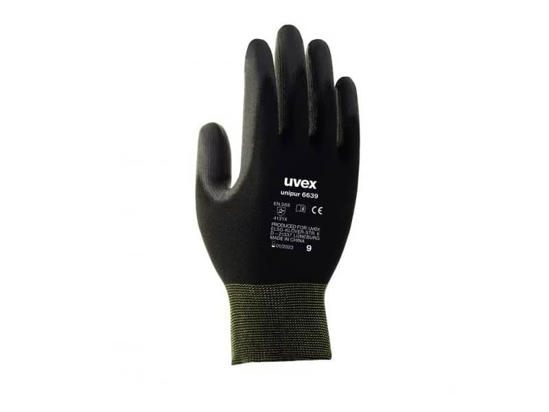 Guanti protettivi UNIPUR 6639 – rischi meccanici – nero Uvex TG. 10 6024810