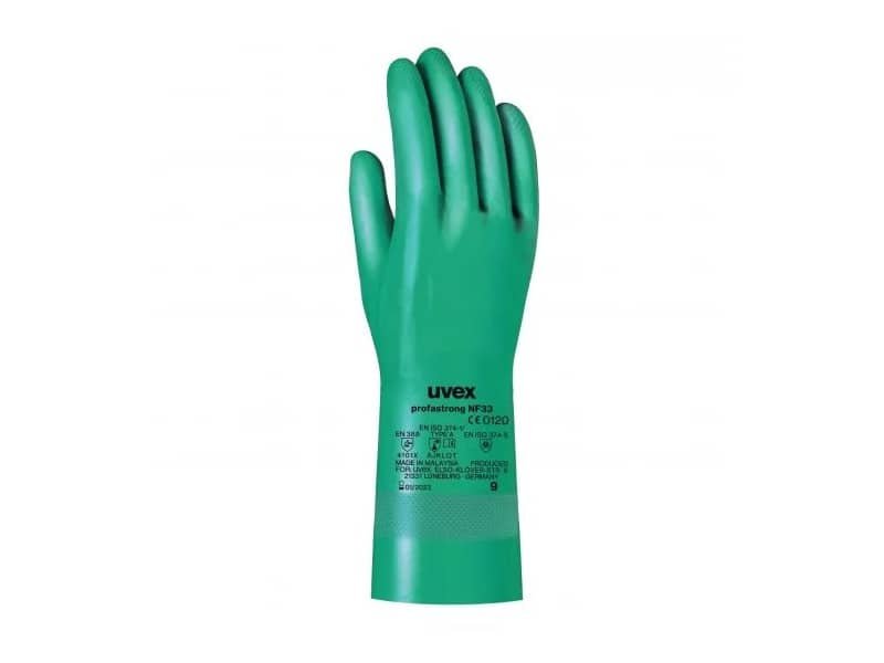 Guanti protettivi PROFASTRONG NF33 – rischi chimici – verde Uvex TG. 10 6012204