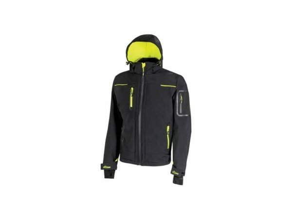 Giacca impermeabile in Softshell Space Black Carbon U-Power taglia XL FU187BC-XL