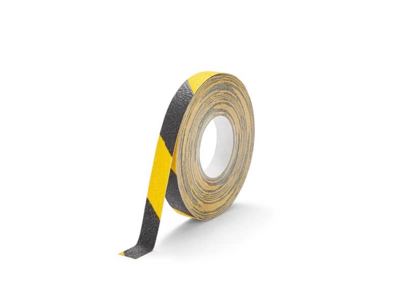 Nastro antiscivolo adesivo DURALINE© GRIP+ 25mm – giallo/nero Durable 1095-130