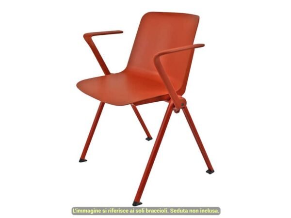 Coppia braccioli per linea Plus Unisit rosso mattone ACCBRPL2RM