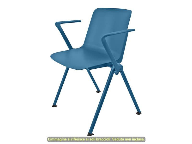 Coppia braccioli per linea Plus Unisit carta da zucchero ACCBRPL2CZ