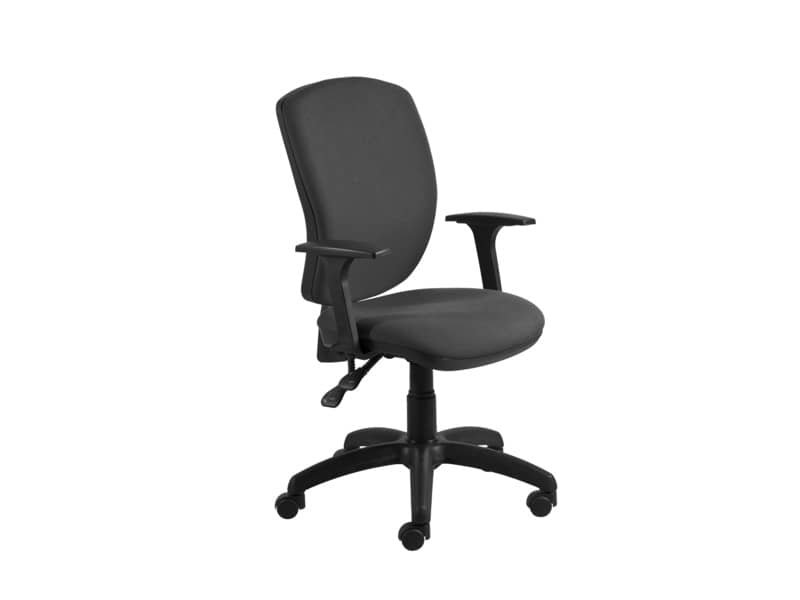 Seduta operativa Mirage Back-system in tessuto ignifugo Seditaly con braccioli fissi nero – MRG0C3Q0CB833