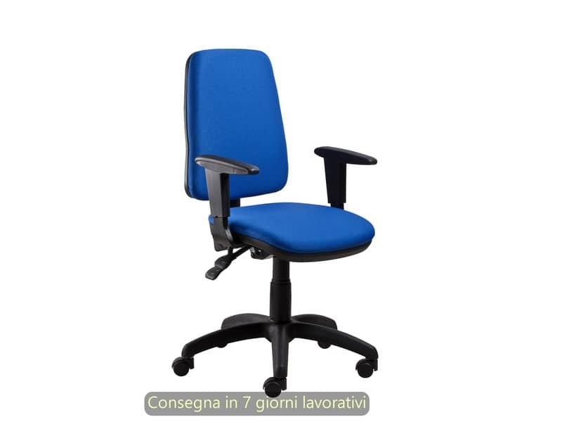 Seduta operativa Ariel Back-system in tessuto ignifugo Seditaly con braccioli regolabili blu – ARGMC4C0DB671