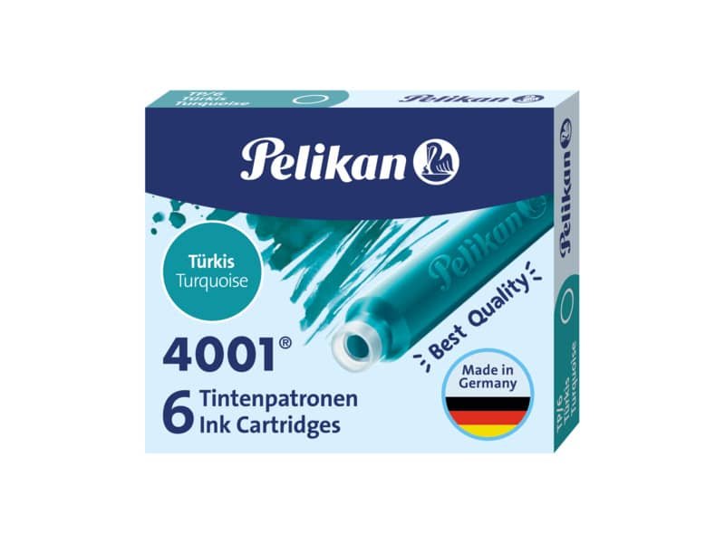 Cartuccia per stilografica Pelikan TP/6 turchese conf. da 6 turchese 301705