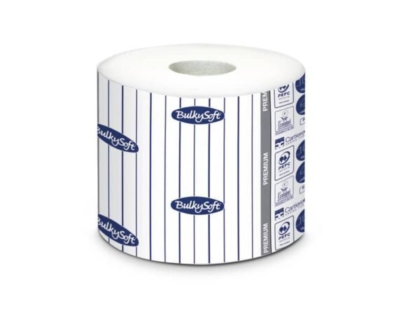 Carta igienica fascettata Premium 2 veli 190 strappi pura cellulosa - formato hotel Bulkysoft - conf. 96 rotoli