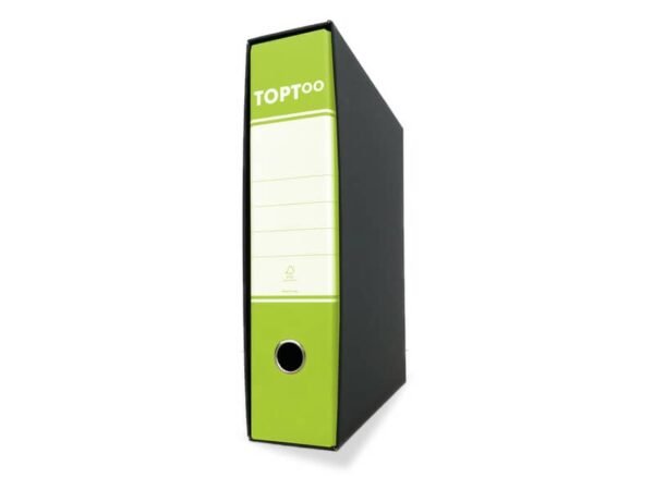 Registratore protocollo con custodia - dorso 8 cm - 23x33 cm TOPToo verde lime FMCRTP8VL
