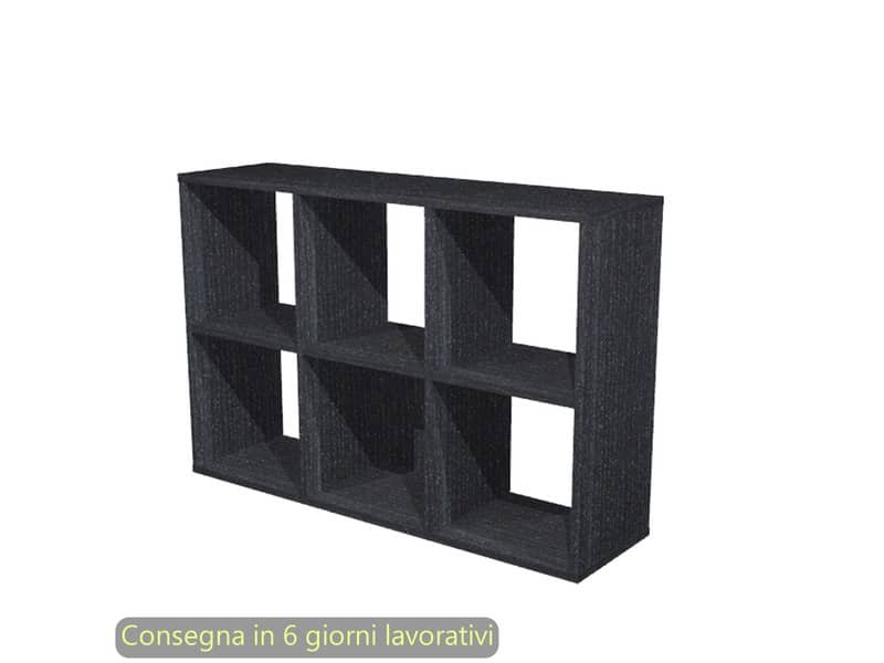 Libreria componibile Maxicolor – 6 caselle – 104×29,2xH.69,8 cm Artexport nero – 6MaxC/8