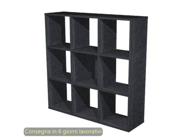 Libreria componibile Maxicolor 9 caselle 104x29,2xH.103,9 cm Artexport nero 9MaxC/8