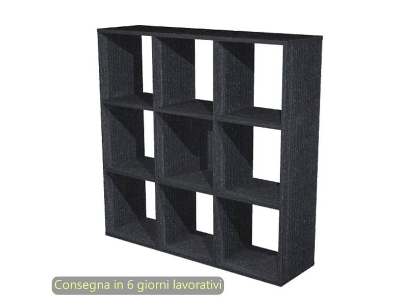 Libreria componibile Maxicolor 9 caselle 104×29,2xH.103,9 cm Artexport nero 9MaxC/8