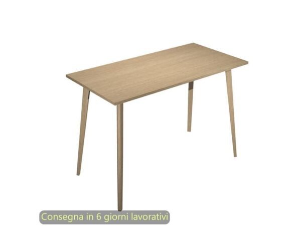 Tavolo alto Woody 160x80xH.105 cm con gambe rovere Artexport piano rovere 6403-DKC-C-AQ
