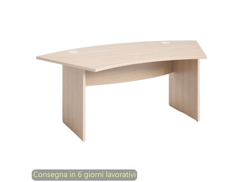Scrivania direzionale piano rovere 190x96xH.73 cm gamba a pannello in tinta Flex Direction Artexport – BMNG-JPB/C