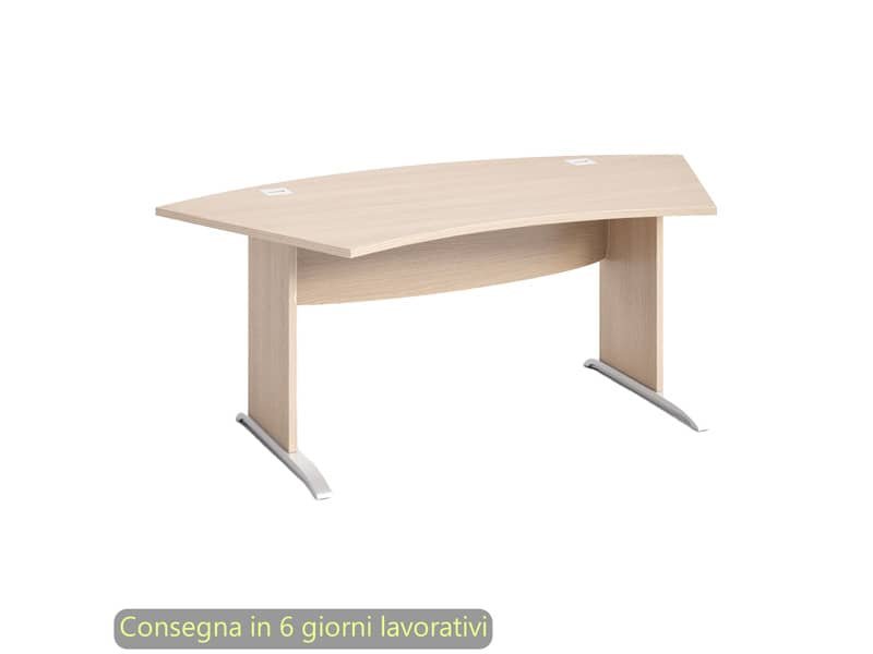 Scrivania direzionale piano rovere 190x96xH.73 cm gamba a pannello ad L Flex Direction Artexport – BMNG-JPL/C