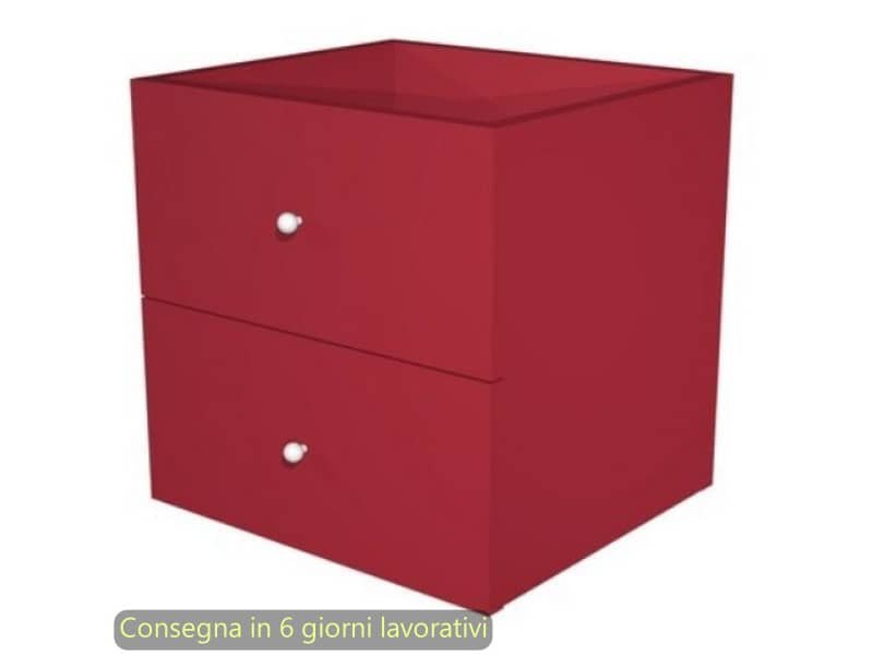 Coppia di cassetti per libreria componibile Maxicolor – 32,5×28,8×32,5 cm Artexport prugna – 2C MaxC/P