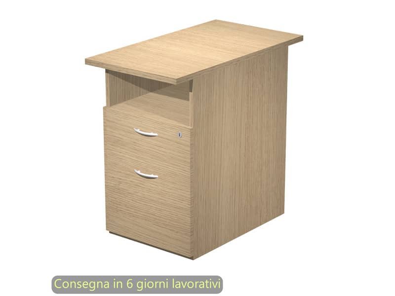 Cassettiera con ruote Artexport Presto 1 cassetto + 1 classificatore – 41,8x52x59,5 cm rovere – 60022/C