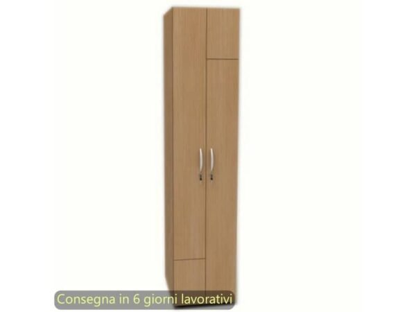 Spogliatoio a 2 ante con serratura 40x52xH.180 cm Artexport noce chiaro 2623/4