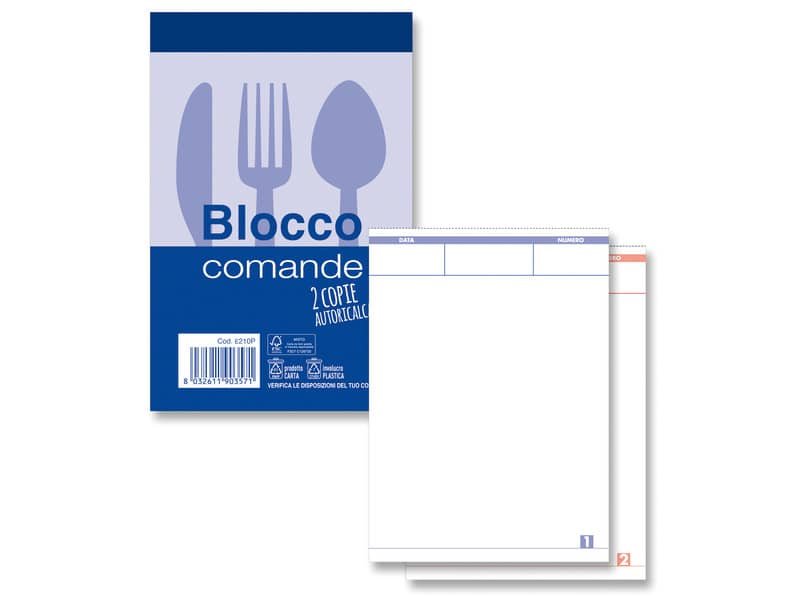 Blocco comande autoricalcanti O.C.L. – 25×2 copie autoricalcanti – 9×13,8 cm 0210P