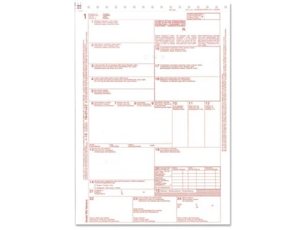 Lettera di vettura Internazionale (CMR) O.C.L. snap out - 21,6x31 cm conf. 50 copie - 0102