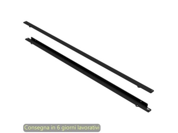 Kit fissaggio verticale a parete e soffitto coppia pannelli nero opaco Moody Artexport L.140 cm - 3-BSAN1400-AQ