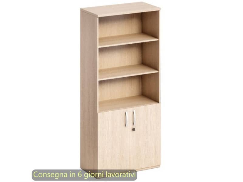 Mobile alto con ante basse 80x46xH.181,8 cm con serratura Flex Artexport rovere BH+AB+BH-C/C