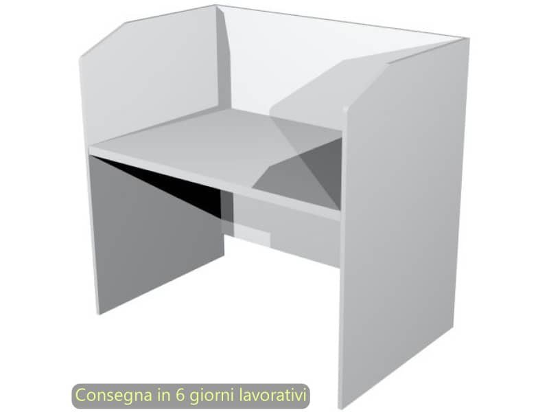 Postazione Call Center Presto 125x80xH.119 cm Artexport piano grigio CALL125/9