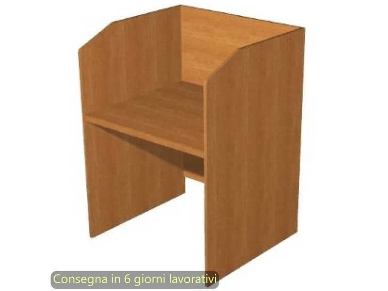 Postazione Call Center Presto 90x80xH.119 cm Artexport piano noce chiaro – CALL90/4