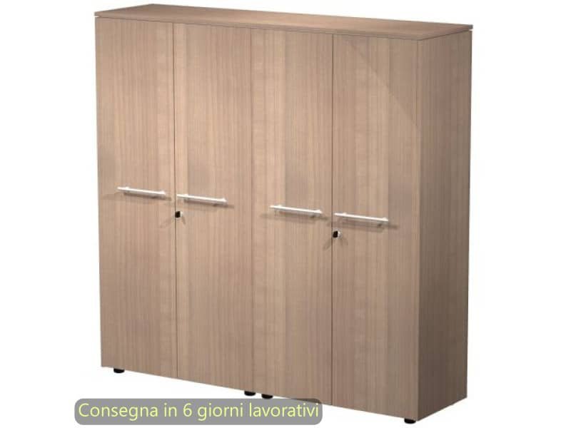 Coppia armadi medi con ante melaminico 162,8x43xH.158,2 cm Flora Artexport ciliegio arabis – 937C-73×2/K
