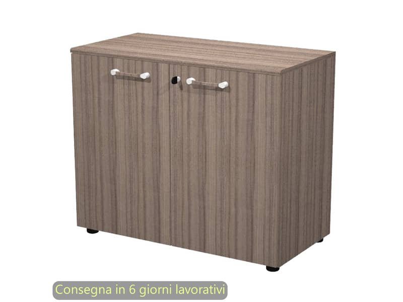 Mobile basso con ante 90×45,3xH.75 cm Giunone Artexport noce toscano 230-61-67_N