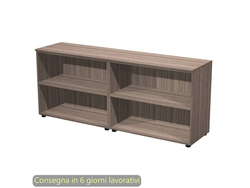 Coppia mobili bassi a giorno 180×45,3xH.75 cm Giunone Artexport noce toscano – 230C-62_N